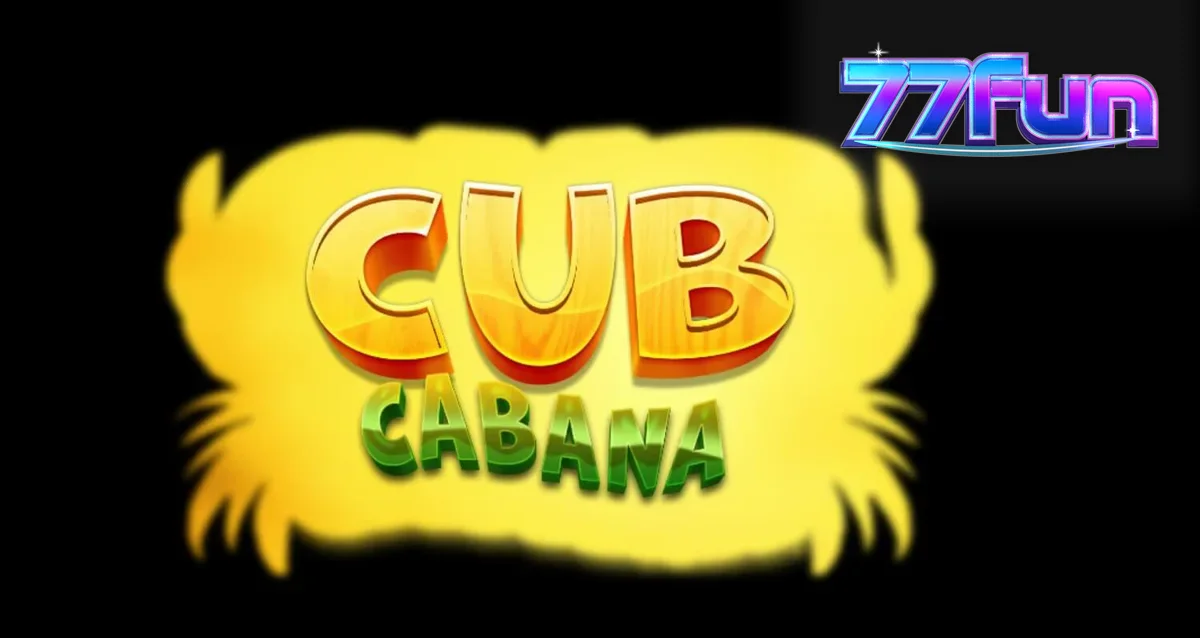 Interface colorida e tropical do slot Cub Cabana com símbolos de festa
